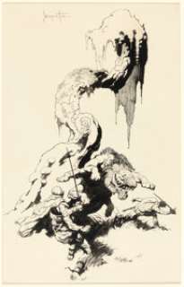 Frazetta, Frank | Frank Frazetta The Gods of Mars & The Warlord of Mars Illustration Original Art (Nelson Doubleday, 1971).... | Heritage