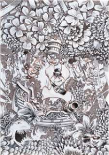 Nicolas Keramidas Alice in the Land of Monkeys Collection Edition Cover Original Art (Glénat, 2021)....