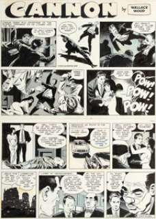 Wood, Wally | Wally Wood Cannon #C120 Comic strip Original Art (Wood and Richter, 1973). ... | Heritage