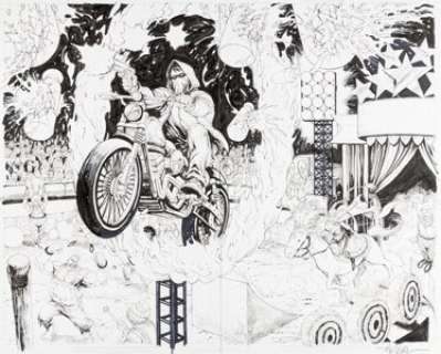 Tyler Kirkham - Red Hood and the Outlaws Annual #1 Double Splash Pages 6-7 Original Art (DC, 2017).... (Total: 2 Original Art)