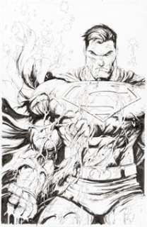 Tyler Kirkham - Superman #4 Variant Cover Original Art (DC, 2023)....