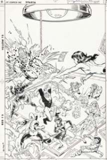 Todd McFarlane and Tony DeZuñiga - Infinity, Inc. #18 Cover Original Art (DC, 1985)....