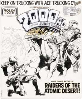 Dave Gibbons - 2000 AD Prog #234 Rogue Trooper Cover Original Art (IPC, 1981)....