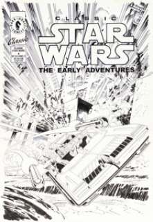 Rick Hoberg and Brian Snoddy - Classic Star Wars: The Early Adventures #4 Cover Original Art (Dark Horse, 1994).