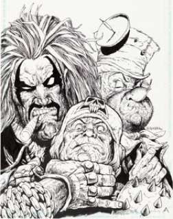 Carlos Ezquerra - Bob, The Galactic Bum Vol 1 #2 of 4 Lobo Cover Original Art (DC Comics, 1995).