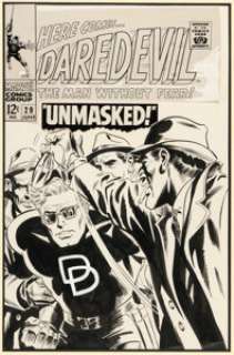 Gene Colan and Frank Giacoia - Daredevil #29 Cover Original Art (Marvel, 1967).
