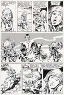 Sal Buscema and Tom Palmer - Magik #4 Story Page 6 Original Art (Marvel, 1984).