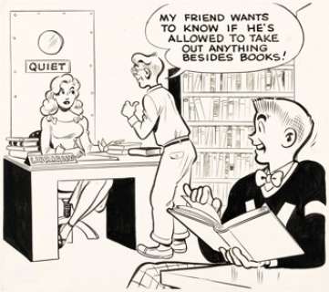 Bob Montana Wilbur #38 Cover Original Art and Color Guide (Archie, 1951). (Total: 2 Original Art)