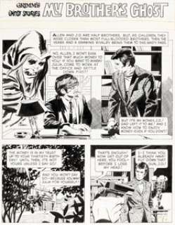 Al Williamson and Carlos Garzón Grimm‘s Ghost Stories #5 Complete 8-Page Story "My Brother‘s Ghost" Original Art (Gold Key, 1972). (Total: 8 Original Art)