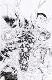 Brett Booth and Norm Rapmund Flash #38 Cover Original Art (DC, 2015). | Heritage