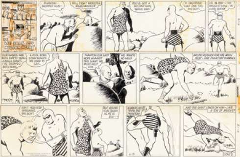 Wilson McCoy The Phantom Sunday Comic Strip Original Art dated 6-15-58 (King Features Syndicate, 1958). (Total: 3 Original Art) | Heritage