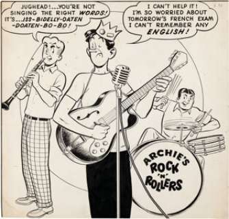 Harry Lucey Archie‘s Pal Jughead #49 Cover Original Art (Archie, 1958).