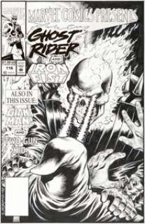 Shawn McManus Marvel Comics Presents #116 Ghost Rider Cover Original Art (Marvel, 1992).