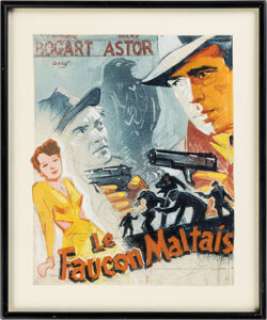 Maltese Falcon (Warner Bros., 1941/1946) Original Preliminary Poster Art for French Release by Jacques Bonneaud and French Petite Poster. (Total: 2 Items) | Heritage