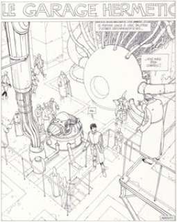 Jean Giraud (Moebius) The Airtight Garage #3 Splash Page 1 Original Art (EPIC Comics, 1992). | Heritage