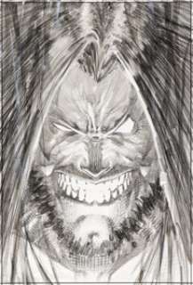 Philip Tan Superman vs. Lobo #1 Variant Cover Original Art (DC, 2021).