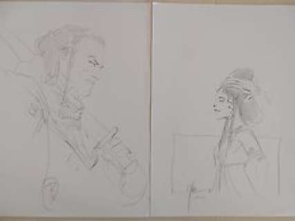 Theo Caneschi, Ronan Toulhoat - Theo Caneschi, Ronan Toulhoat - 2 disegni originali