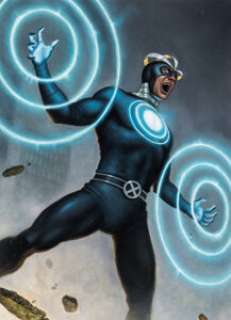 2023 Skybox Marvel Masterpieces #9 Havok - Original Trading Card Artwork by Dan dos Santos | Heritage