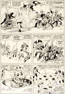 Jack Kirby and Paul Reinman The X-Men #2 Story Page 21 Original Art (Marvel, 1963). | Heritage