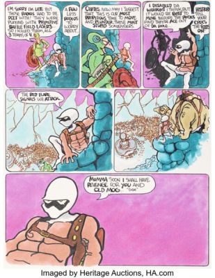 Mark Bodé Epic Illustrated #30 Cobalt 60 Story Page 11 Original Art (Marvel/Epic, 1985).