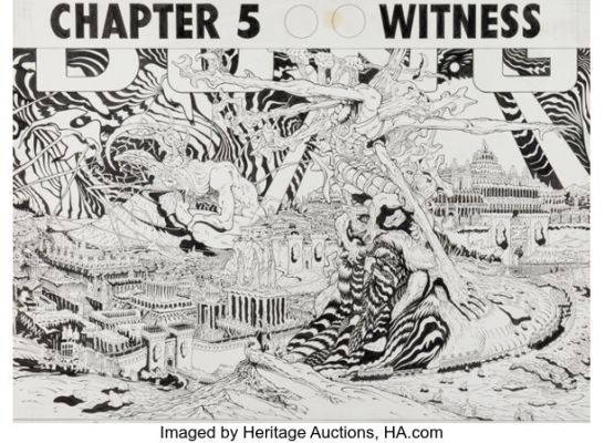 Tradd Moore Doctor Strange: Fall Sunrise #2 Double Splash Pages 14-15 Original Art (Marvel, 2023).