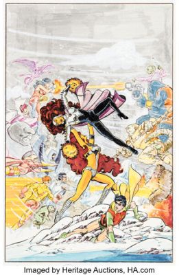 George Pérez The New Teen Titans Annual #1 Cover Original Art (DC, 1982). | Heritage