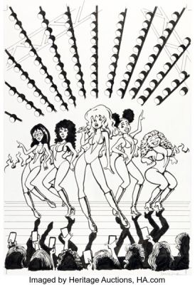 Larry Welz The Collected Cherry‘s Jubilee Cover Original Art (Discordia Publications, 2024).