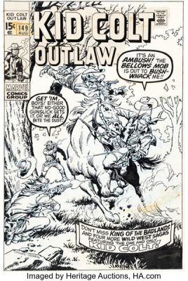 Herb Trimpe, John Severin, and Marie Severin Kid Colt Outlaw #149 Cover Original Art (Marvel, 1970). | Heritage