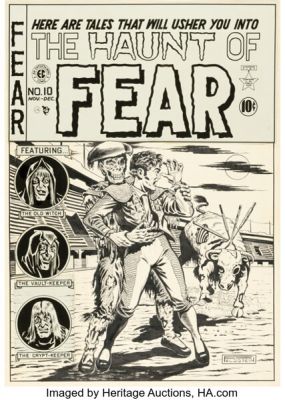 Al Feldstein Haunt of Fear #10 Cover Original Art (EC, 1951). | Heritage