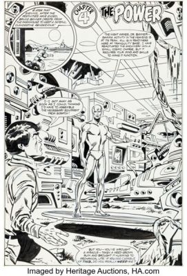 Sal Buscema The Incredible Hulk #250 Splash Page 21 Silver Surfer Original Art (Marvel, 1980). | Heritage
