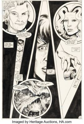 Rick Veitch and John Totleben The Saga of the Swamp Thing #37 John Constantine First Appearance Issue Story Page 19 Original Art (DC, 1985). | Heritage