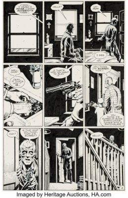 Dave Gibbons and John Higgins Watchmen #5 Story Page 2 Original Art with Matching Production Color Guide (DC, 1987). (Total: 2 Items) | Heritage