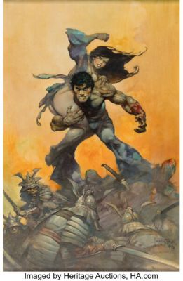 Frank Frazetta The Mucker Cover Painting Original Art (Ace Books, 1974). | Heritage