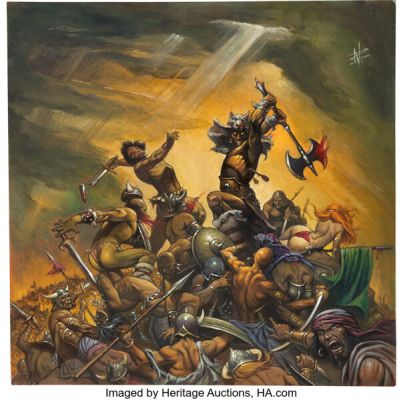 Nicolas Bournay Glorious Death Jacket Cover Original Art (Arthorium Records,2016). | Heritage