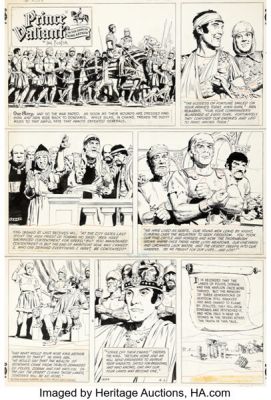 John Cullen Murphy Prince Valiant #1834 Sunday Comic Strip Original Art dated 4-2-72 (King Features Syndicate, 1972). | Heritage