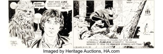 Al Williamson Star Wars Daily Comic Strip Original Art dated 3-14-81 (LA Times Syndicate, 1981). | Heritage