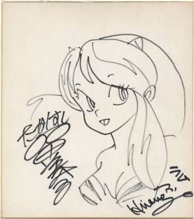 Rumiko Takahashi / Fumi Hirano hand-drawn shikishi "Urusei Yatsura" Ram | Mandarake (Big Web)