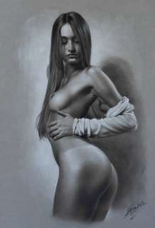 Denis P | Denis Prenzel - Original Zeichung Adriana (29, 7 x 42 cm) - Page volante - (2023) | Catawiki