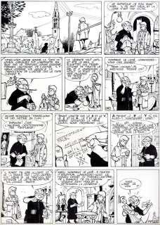 Tillieux | Gil Jourdan, planche n°40 Ã  l’encre de Chine de… | Millon