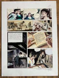 Follet, René - Planche originale couleur - Terreur - P17 - (2002) | Catawiki