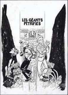 Yoann | Couverture originale - Les Géants pétrifiés - Spirou et Fantasio vu par... | Daniel Maghen