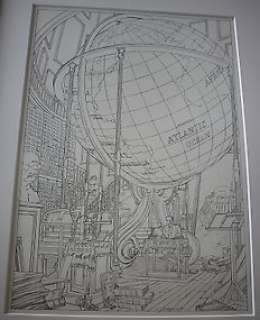 Schuiten, François - 1 Original drawing - Les Cités Obscures - Rêves d’archives - 1999 | Catawiki