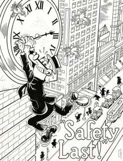 Redo, Jordi David - 1 Original drawing - Clever and Smart - Safety Last 1923 | Catawiki