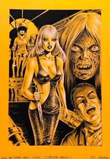 Nik Guerra - 1 Original colour page - Il Giallo del fumetto Nero - “Super Women” tavola n.30 - 2023 | Catawiki