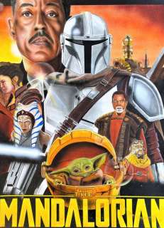 Diego Septiembre - Peinture originale - The Mandalorian - Large Painting - 65 x 50 cm - Acrylic Art | Catawiki