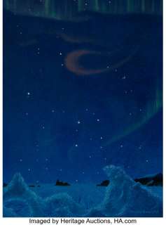 Chesley Bonestell (American, 1888-1986). Precession: Constellation near North Pole 1000 years from now, 2077 AD, 197... | Heritage