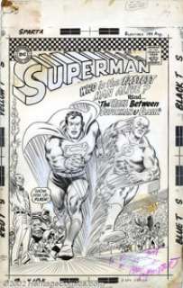 Carmine Infantino - Original Cover Art for Superman #199 (DC, 1967). We don’t throw the word legendary around too - | Heritage