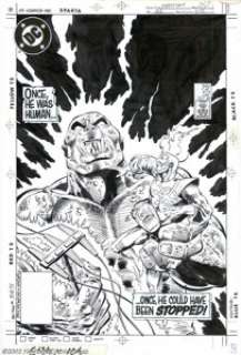 Joe Brozowski and Steve Mitchell - Original Cover Art for Firestorm the Nuclear Man #52 (DC, 1987). Once he was -