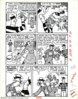 Basil Wolverton - Original Art for Joker Comics (Timely). This page, from an undetermined issue of Timely’s Joker - | Heritage