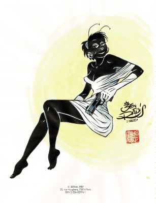 Ben Radis | Lot 214 - Gomina, Le point du jour en édition originale, agrémenté d’une dédicace. Proche de l’état neuf. | Septimus